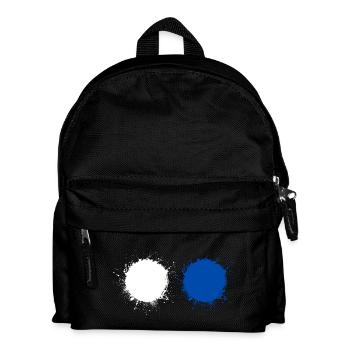 White Blue - Kids' Backpack - black - Front
