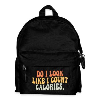 Est-ce que j’ai l’air de compter les calories Foodies gourmand - Sac à dos Enfant - noir - Devant