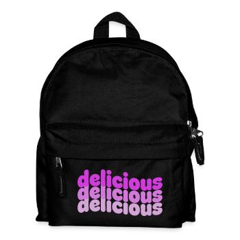 Delicious Typo Gradient Pattern - Kids' Backpack - black - Front