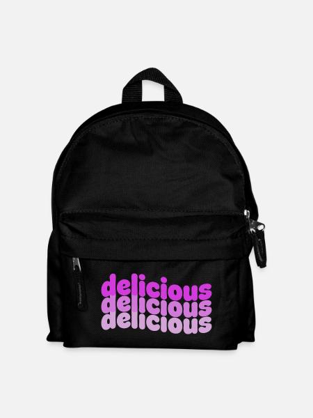 Délicieux motif de dégradé typo - Sac à dos Enfant - noir