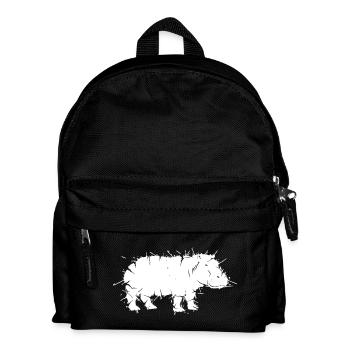 Hippo Hippo Grunge Art Vector - Kids' Backpack - black - Front