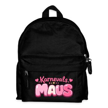 Karnevalsmaus Köln – Jeck im Fastelovend - Kinder Rucksack - Schwarz - Vorne