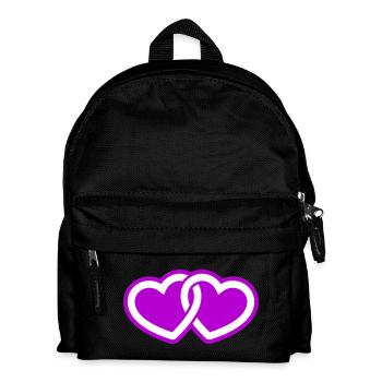 Hearts Love Symbol - Kids' Backpack - black - Front