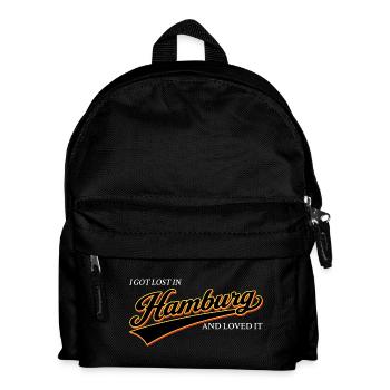 Ich habe mich in Hamburg verlaufen und es geliebt - Kinder Rucksack - Schwarz - Vorne