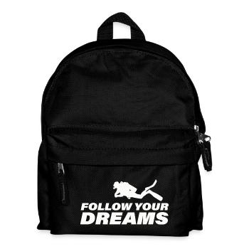 FOLLOW YOUR DREAMS - Kinder Rucksack - Schwarz - Vorne