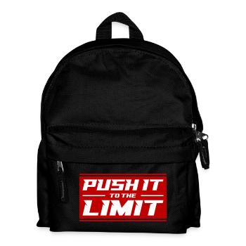 Push It To The Limit - Kinder Rucksack - Schwarz - Vorne