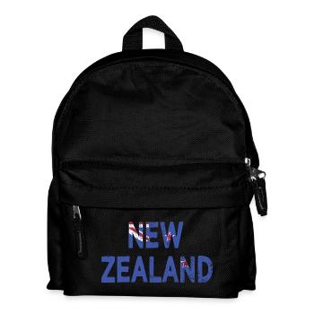 New Zealand Logo New Zealand Flag Of New Zealand - Kids' Backpack - black - Front