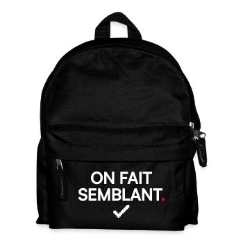PRETEND | Office Humor - Kids' Backpack - black - Front