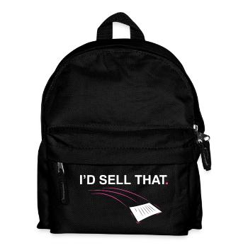 I'd sell that Funny Realtor Real Estate Agent - Kids' Backpack - black - Front