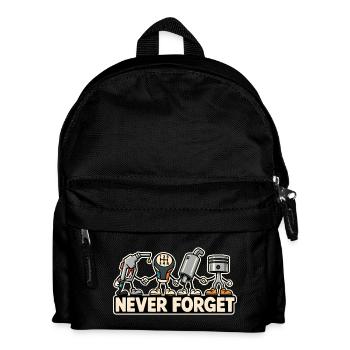 Never Forget – Combustion Engine Car Retro Design - Kids' Backpack - black - Front