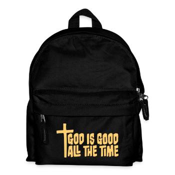 Dieu est bon tout le temps, la foi chrétienne, dicton chrétien - Sac à dos Enfant - noir - Devant