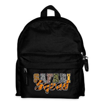 Animals Zoo Party Dschungel Zoo Geburtstag Safari Squad - Kinder Rucksack - Schwarz - Vorne