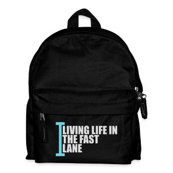 La vie dans la piscine flottante à toute vitesse, drôle de diction - Sac à dos Enfant - noir - Devant
