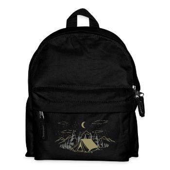 Night Camp Tent in Pines - Kids' Backpack - black - Front