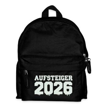 Aufsteiger 2026 Motiv - Kinder Rucksack - Schwarz - Vorne