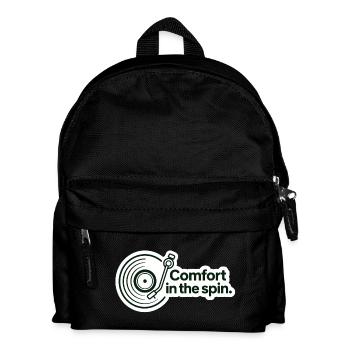 Comfort in the spin Retro Vinyl - Kids' Backpack - black - Front