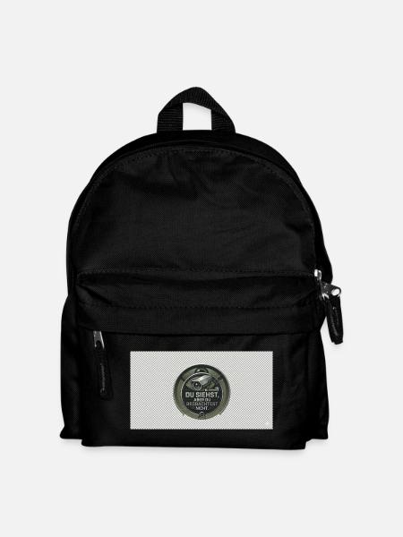 DU SIEHST - Kinder Rucksack - Schwarz