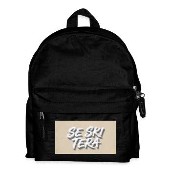 Sand Letters on the Beach - Kids' Backpack - black - Front