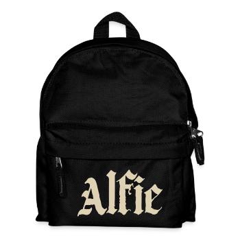 Alfie in Gothic Serif - Kids' Backpack - black - Front