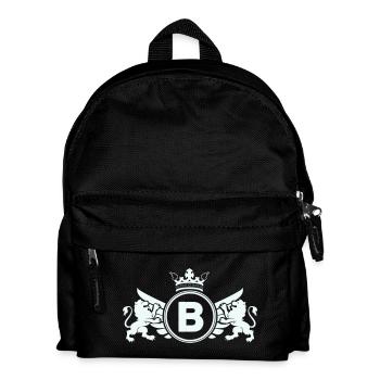 Imperial B-coat of arms with lion crown - Kids' Backpack - black - Front
