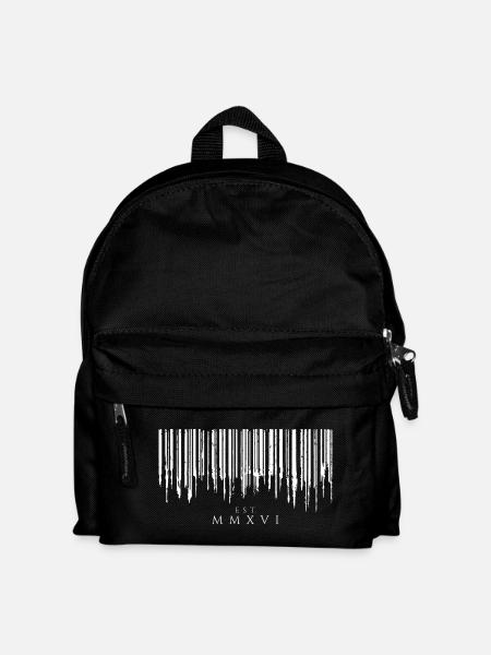 Barcode Tropfen White Est. MMXVI - Kinder Rucksack - Schwarz