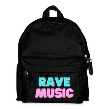 Rave Music Neon 3D - Kids' Backpack - black - Front