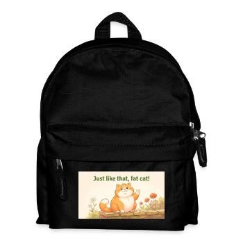 GENAU WIE DIESE FETTE KATZE - Kinder Rucksack - Schwarz - Vorne
