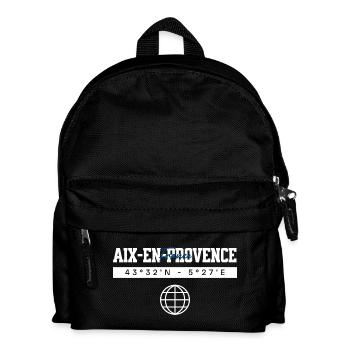 Aix-en-Provence Frankreich Koordinaten Reise - Kinder Rucksack - Schwarz - Vorne