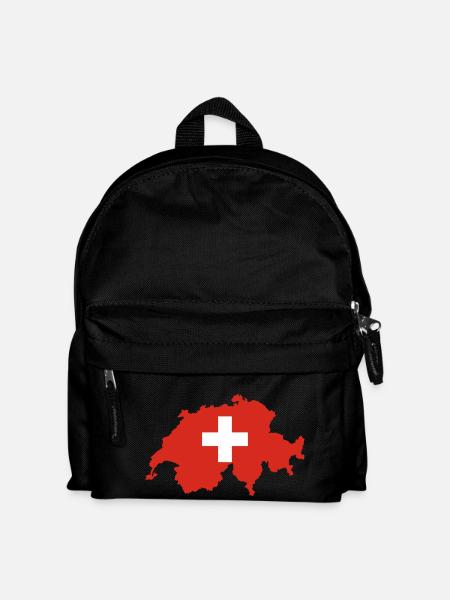 Schweiz - Kinder Rucksack - Schwarz