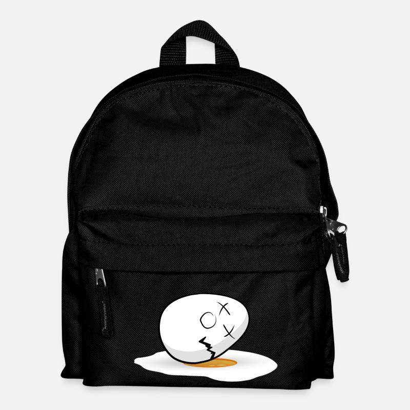 Frohe Ostern Osterei - Kinder Rucksack - Schwarz
