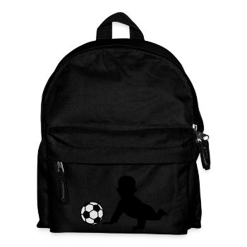 Fussball Baby - Kinder Rucksack - Schwarz - Vorne