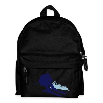 skier ski - Kinder Rucksack - Schwarz - Vorne