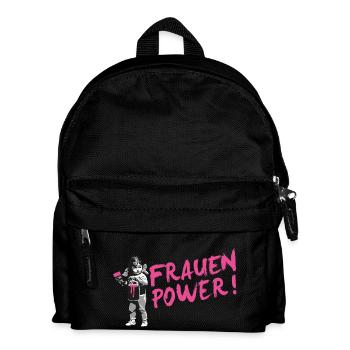 Frauenpower Déclaration t-shirt pour la Journée mondiale de la femme - Sac à dos Enfant - noir - Devant