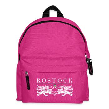 Rostock Greif Doppel - Kinder Rucksack - Fuchsia - Vorne