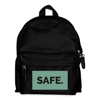 safe sicher absolut 100prozent geschenkidee - Kinder Rucksack - Schwarz - Vorne
