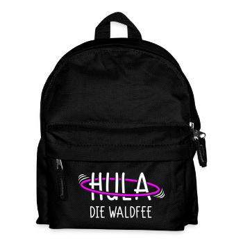 Hula die Waldfee - Für Coole Hula Girls - Kinder Rucksack - Schwarz - Vorne