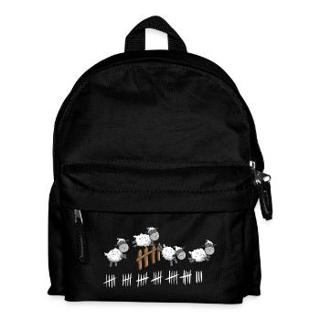 Sheep Count I Sheep Good Night Design - Kids' Backpack - black - Front