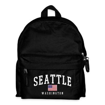 Seattle Washington - Kids' Backpack - black - Front
