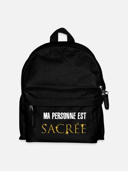 Ma personne est sacrée - Sac à dos Enfant - noir