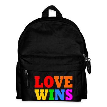 Love wins - Kinder Rucksack - Schwarz - Vorne