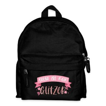 Salsa ist mein Glitzer! Tänzerin tanzen Geschenk - Kinder Rucksack - Schwarz - Vorne