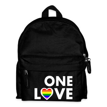 One love - Kids' Backpack - black - Front