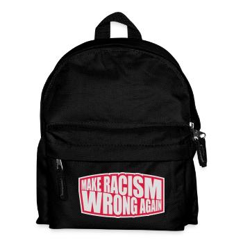 make racism wrong again - Kids' Backpack - black - Front