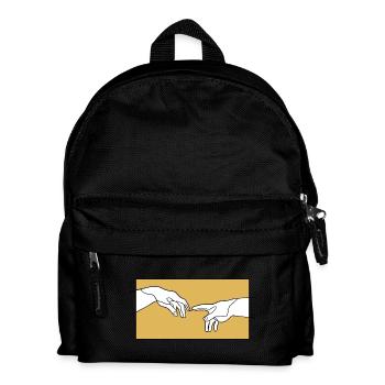 Création des mains d’Adam, inspiration Michel-Ange - Sac à dos Enfant - noir - Devant