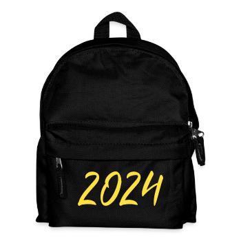 2024 Réveillon du Nouvel An Nouvel An jaune - Sac à dos Enfant - noir - Devant
