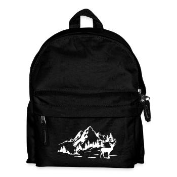 Gebirge - Kinder Rucksack - Schwarz - Vorne