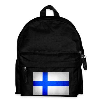 Flag of Finland, Finland flag - Kids' Backpack - black - Front