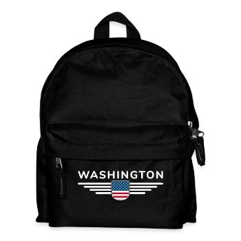 Washington USA Outfit Design T-Shirt - Sac à dos Enfant - noir - Devant
