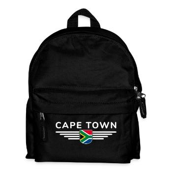 Cape Town T-Shirt for Fans and Explorers - Kids' Backpack - black - Front