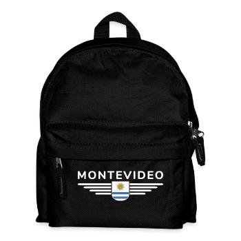 Montevideo Design – Für Fans & Reisende - Kinder Rucksack - Schwarz - Vorne